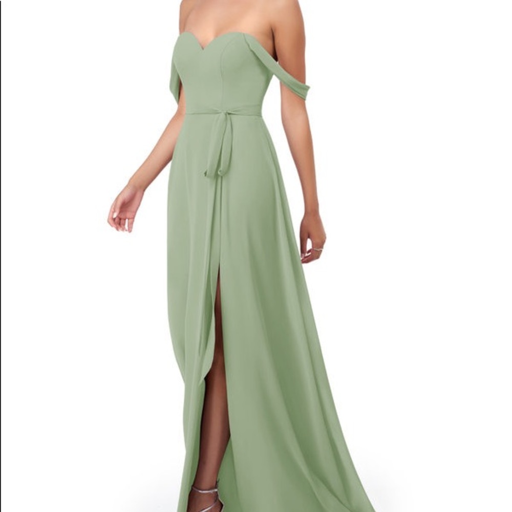 AZAZIE Sage Green Gown